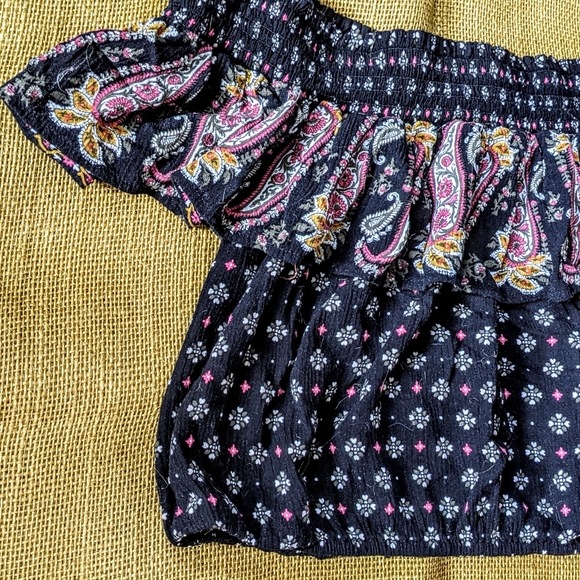 Cute Sweet Summer Hippie Vibes Ruffle Crop Top Fun - Picture 12 of 14